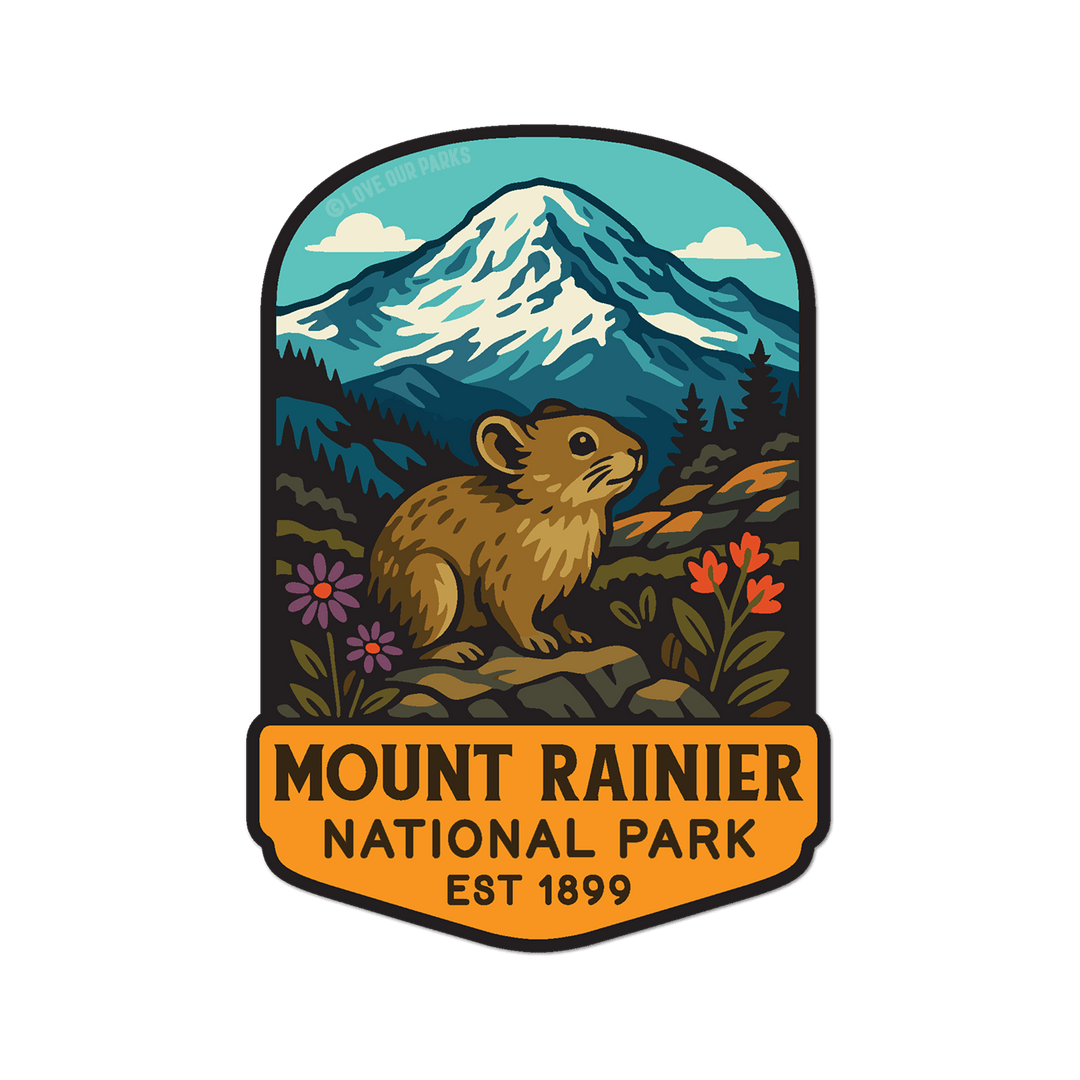 Mount Rainier National Park Sticker