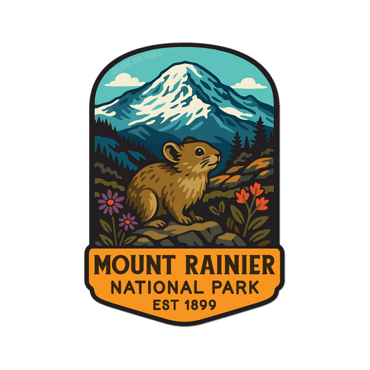 Mount Rainier National Park Sticker