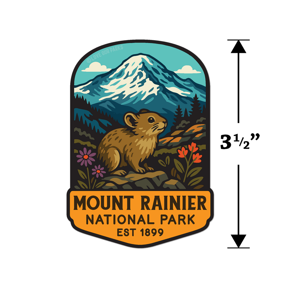 Mount Rainier National Park Sticker