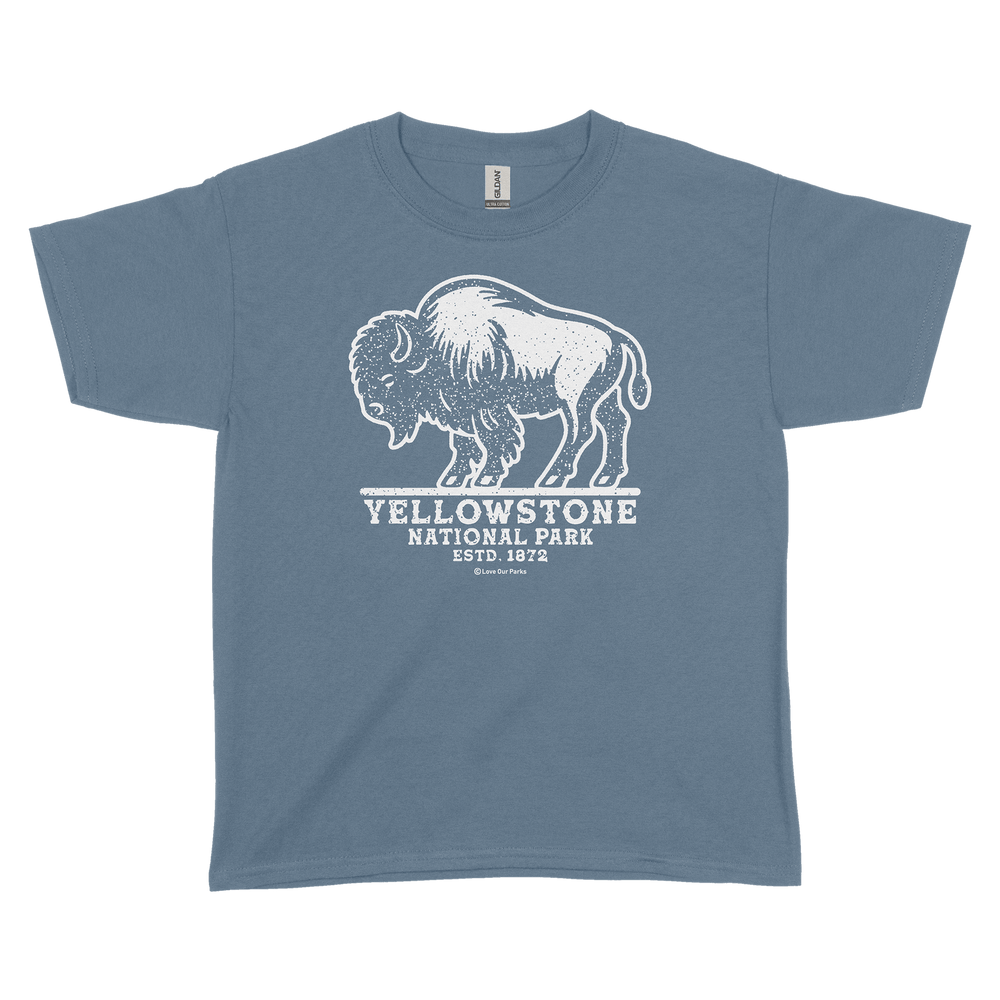 Yellowstone National Park Bison Youth Tee