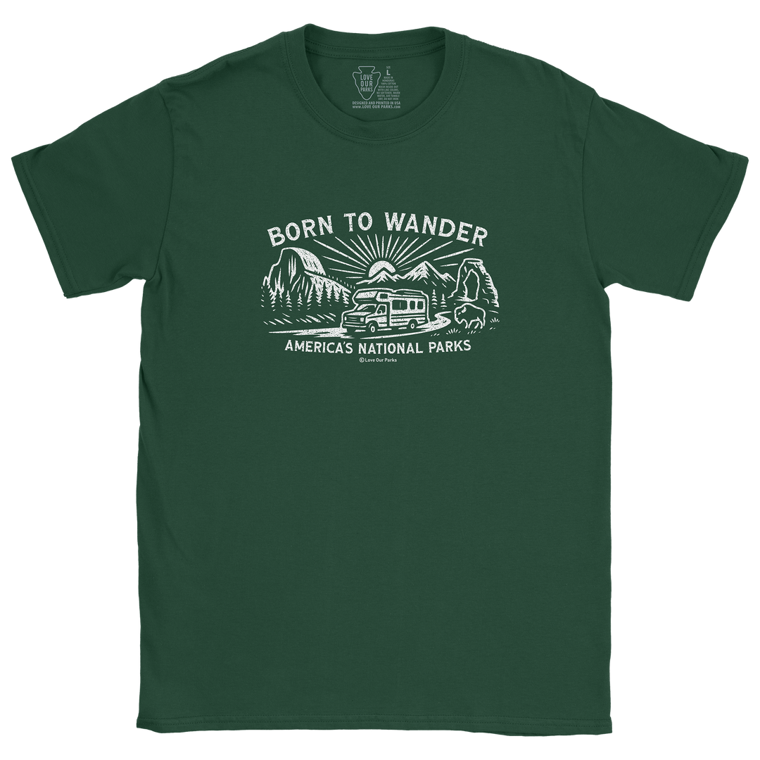 Born to Wander National Parks Tee