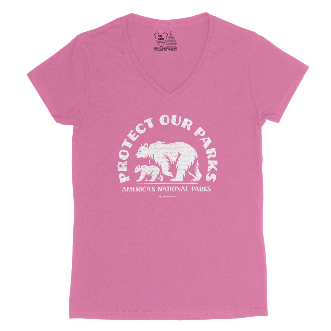 Protect Our Parks Women's V-Neck Tee