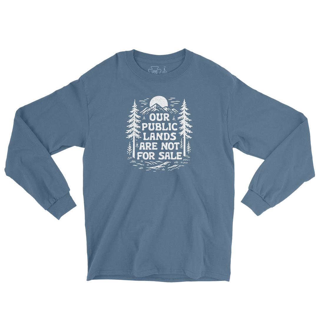 Public Lands Not For Sale Long Sleeve Tee