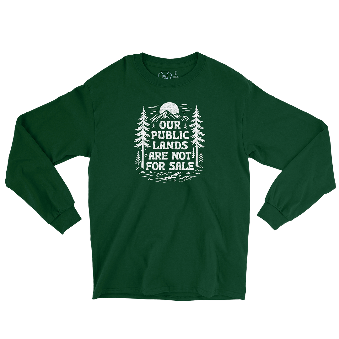 Public Lands Not For Sale Long Sleeve Tee