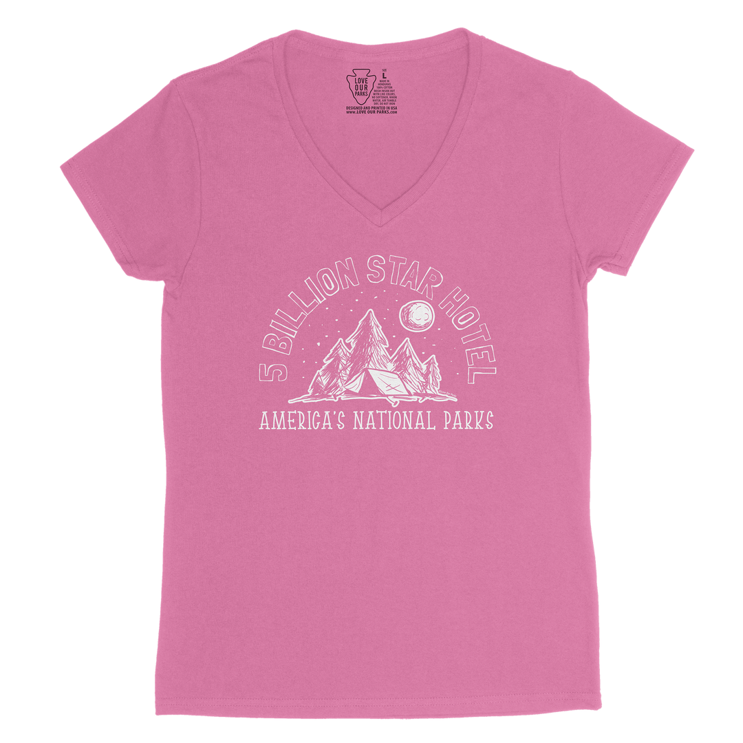 Five Billion Star Hotel Women's V-Neck Tee