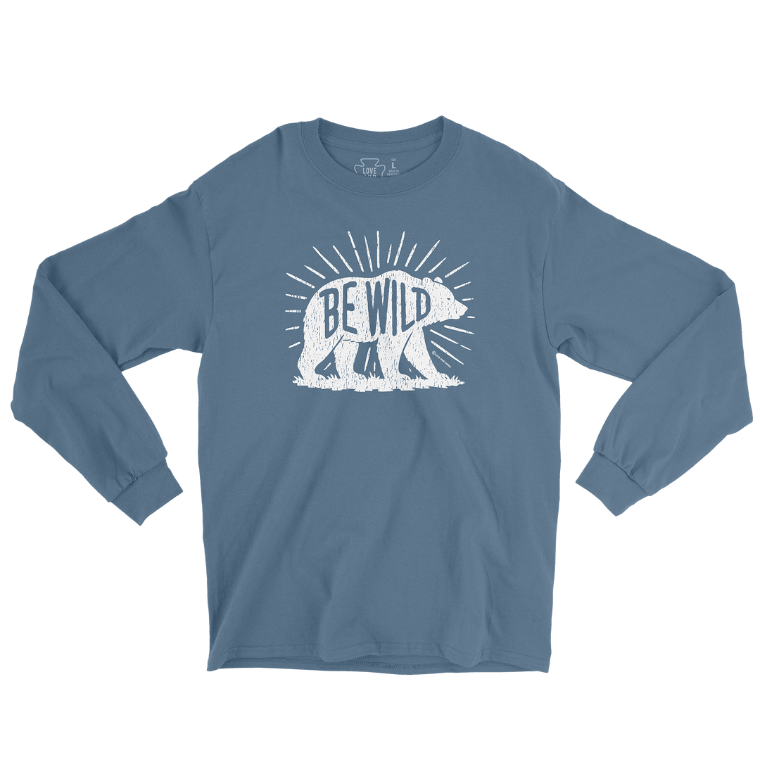 Be Wild Bear Long Sleeve Tee