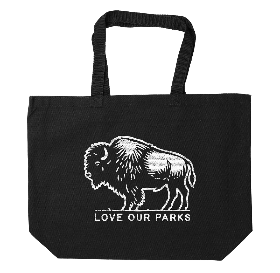Love Our Parks Bison Tote Bag