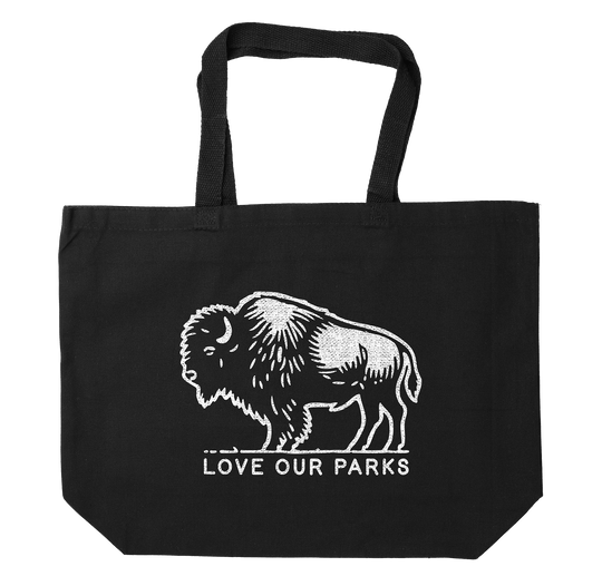 Love Our Parks Bison Tote Bag