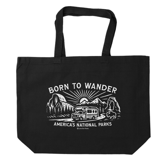 Born to Wander National Parks Tote Bag