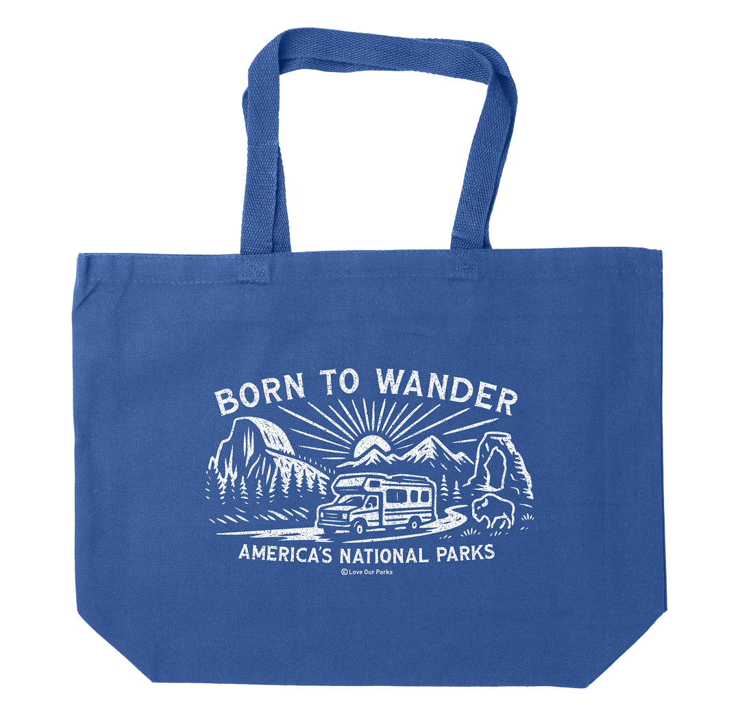 Born to Wander National Parks Tote Bag