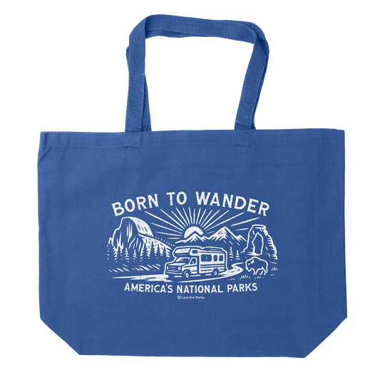 Born to Wander National Parks Tote Bag