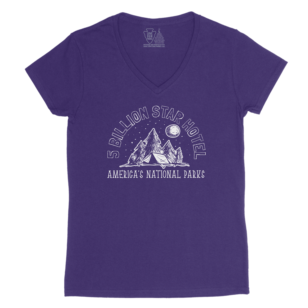 Five Billion Star Hotel Women's V-Neck Tee