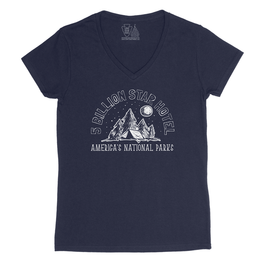 Five Billion Star Hotel Women's V-Neck Tee