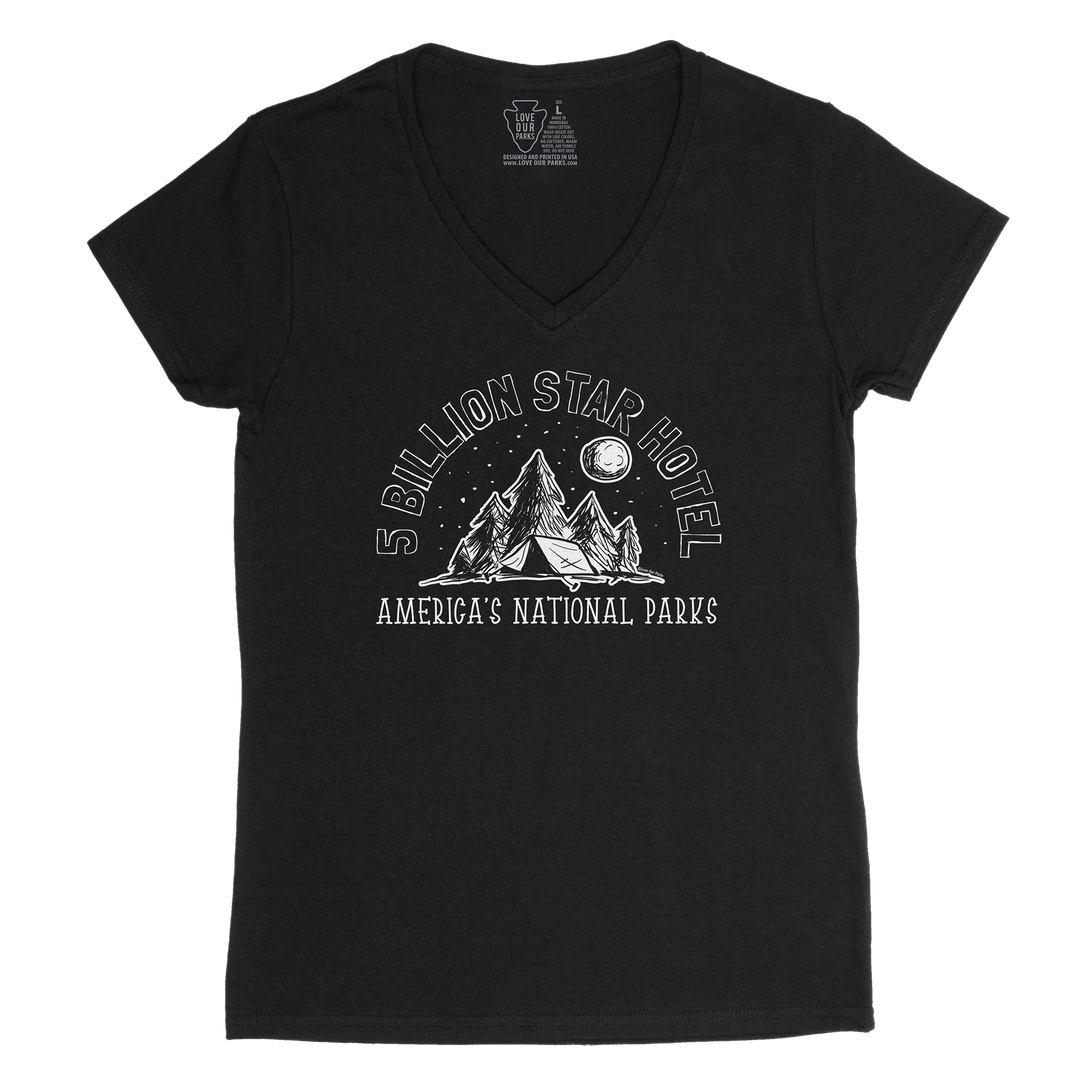 Five Billion Star Hotel Women's V-Neck Tee