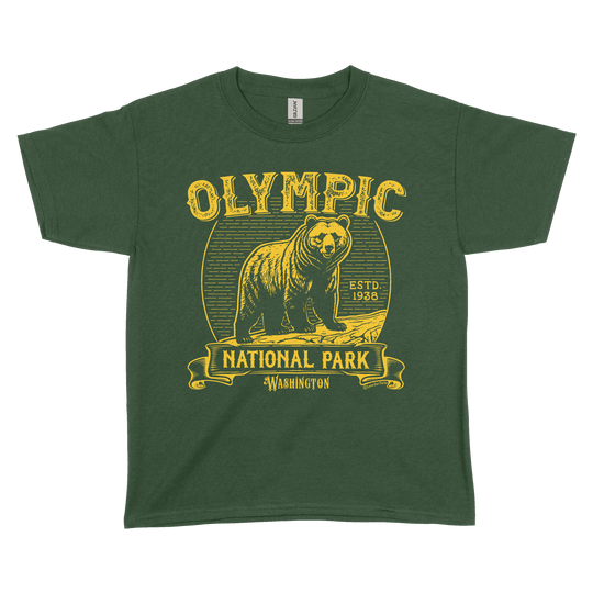 Olympic Natoinal Park Vintage Youth Tee