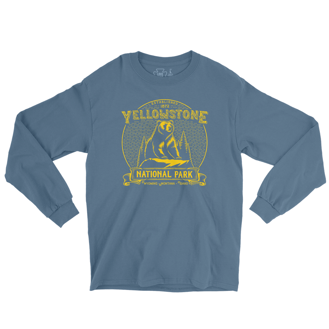 Yellowstone National Park Vintage Long Sleeve Tee