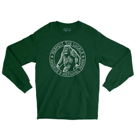 Respect The Locals Bigfoot Long Sleeve Tee