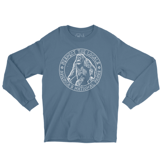 Respect The Locals Bigfoot Long Sleeve Tee