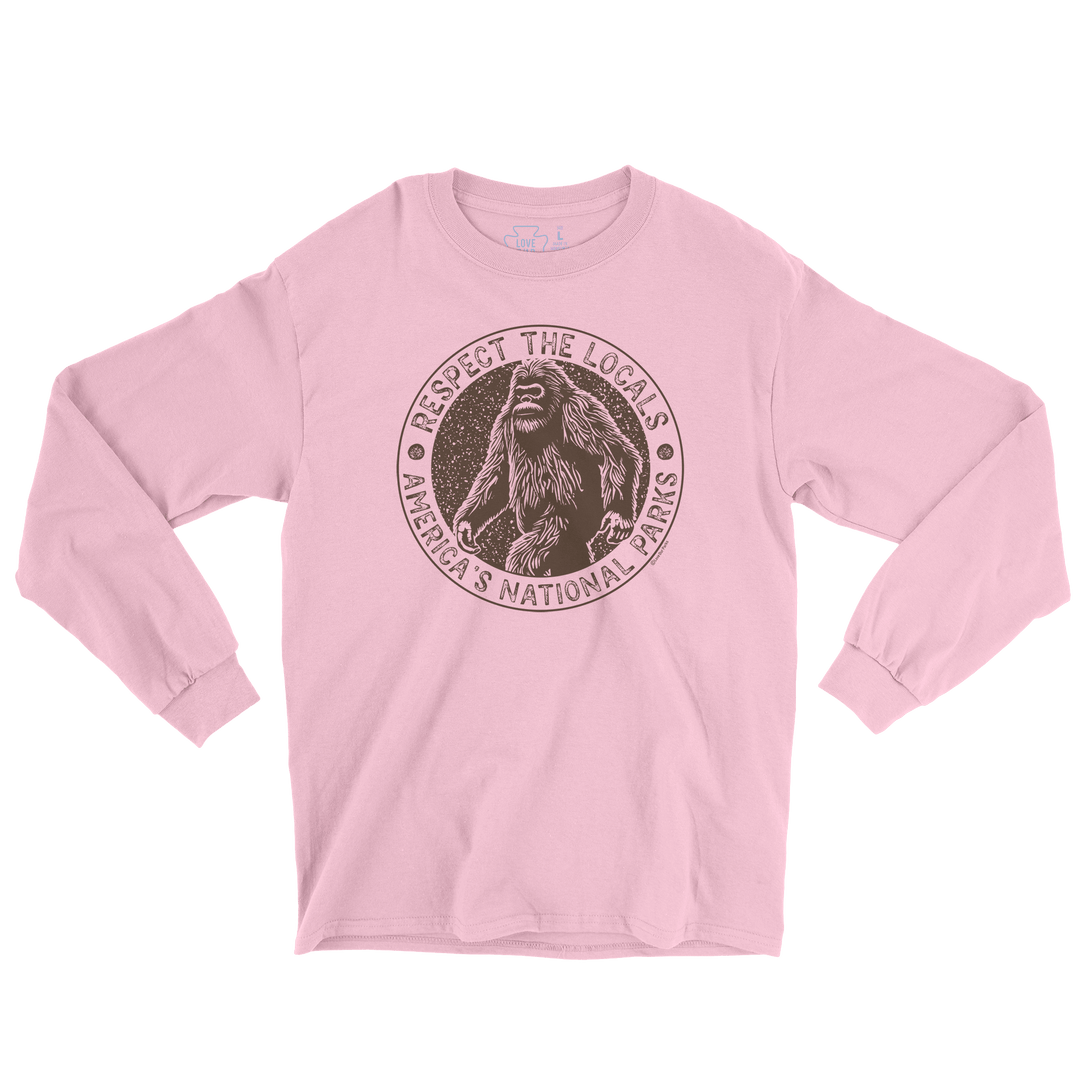 Respect The Locals Bigfoot Long Sleeve Tee