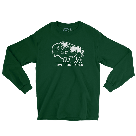 Love Our Parks Bison Long Sleeve Tee
