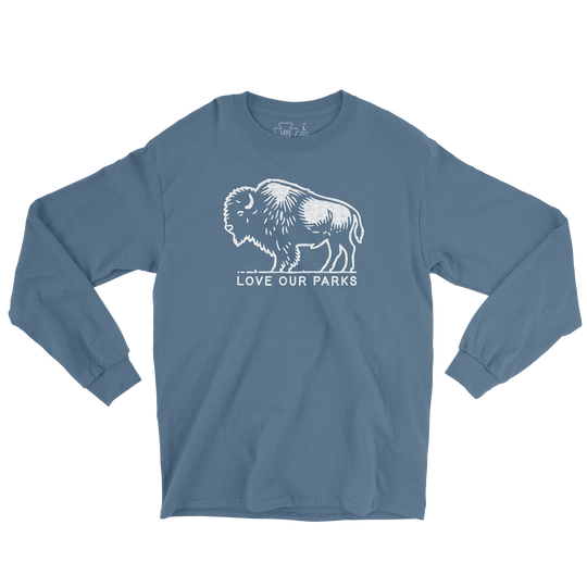 Love Our Parks Bison Long Sleeve Tee