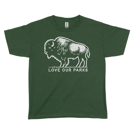 Love Our Parks Bison Youth Tee
