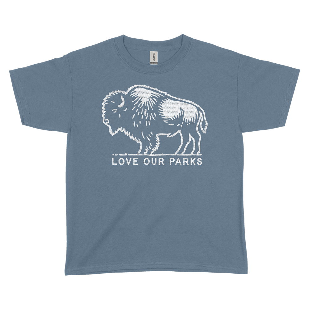 Love Our Parks Bison Youth Tee