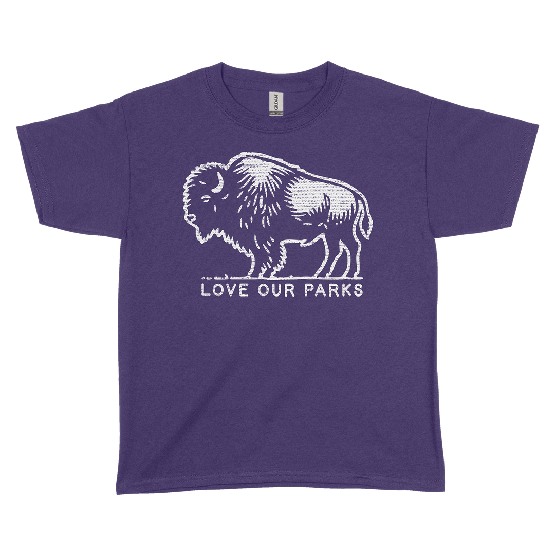 Love Our Parks Bison Youth Tee