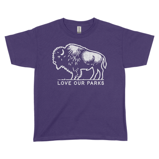 Love Our Parks Bison Youth Tee