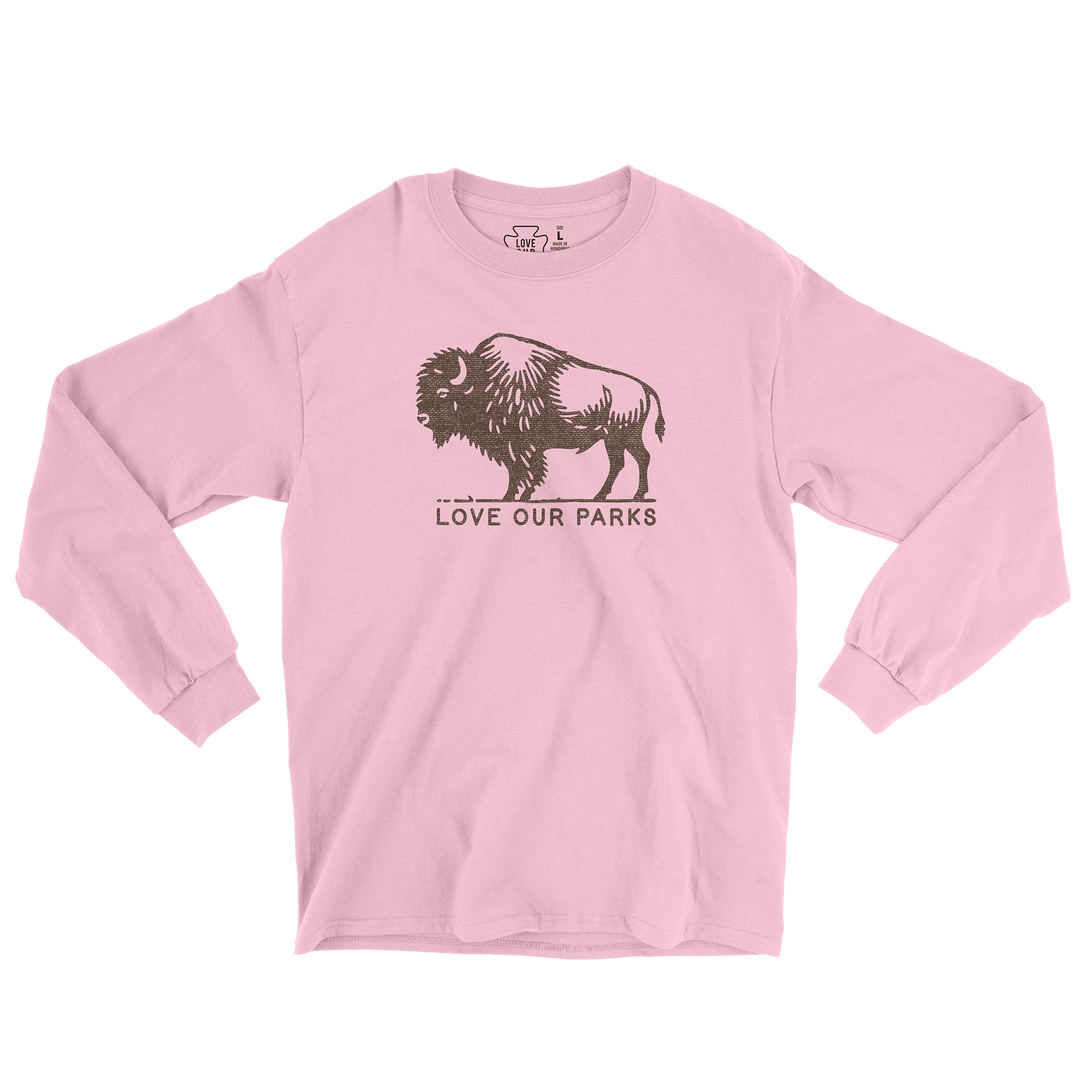 Love Our Parks Bison Long Sleeve Tee