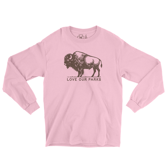 Love Our Parks Bison Long Sleeve Tee