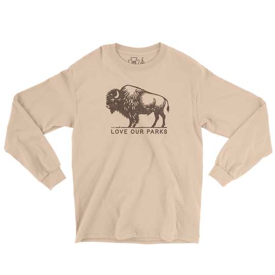 Love Our Parks Bison Long Sleeve Tee