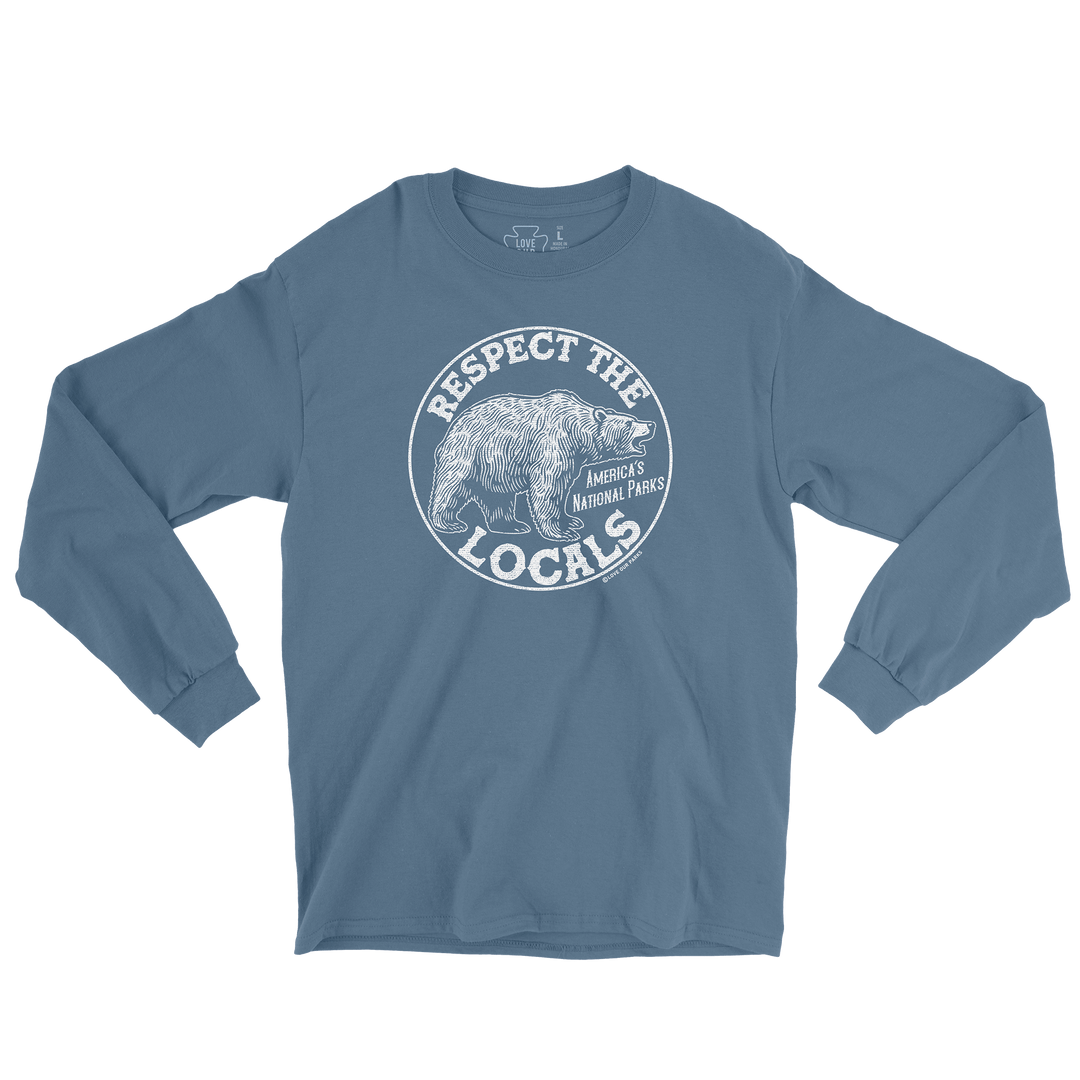 Respect The Locals Grizzly Long Sleeve Tee