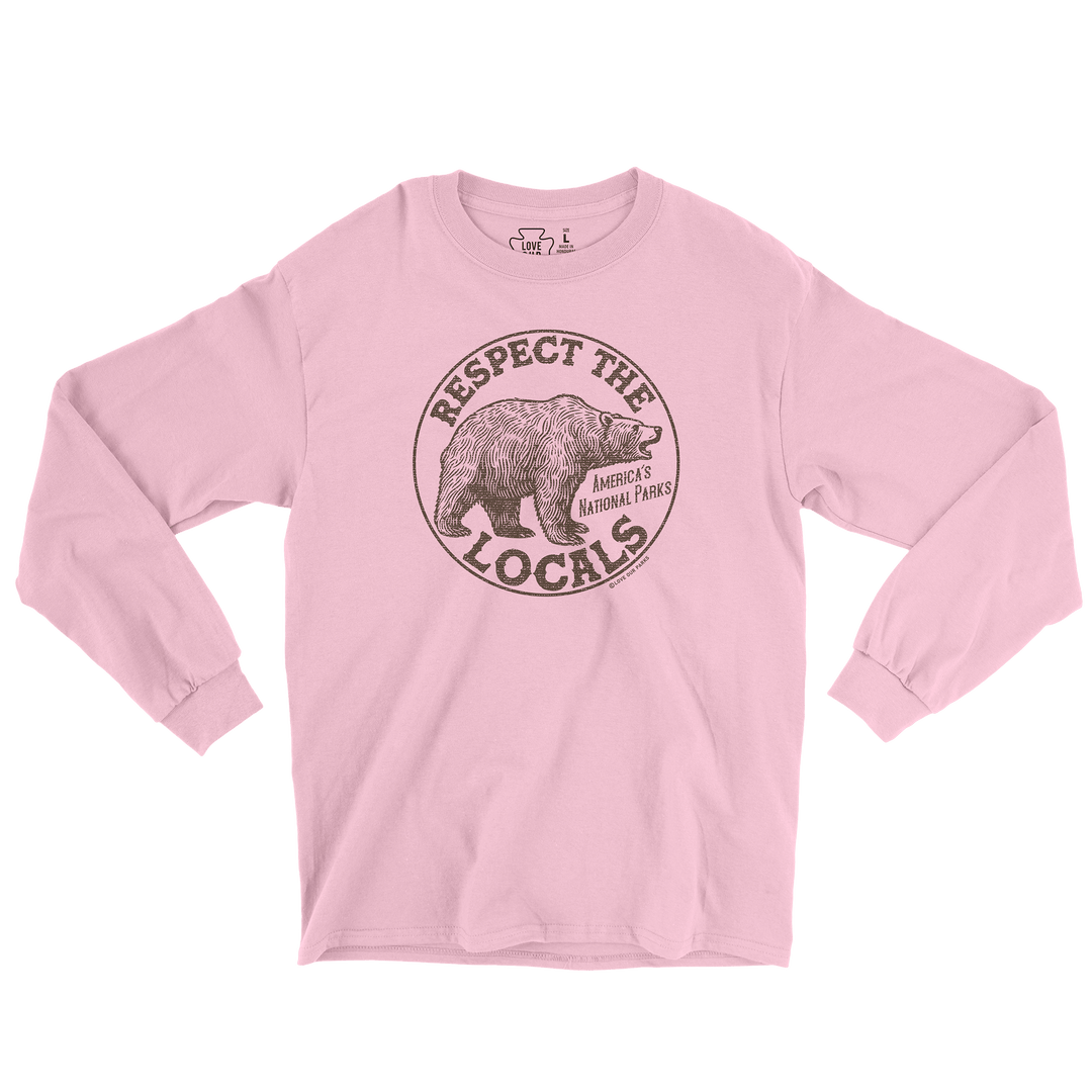 Respect The Locals Grizzly Long Sleeve Tee