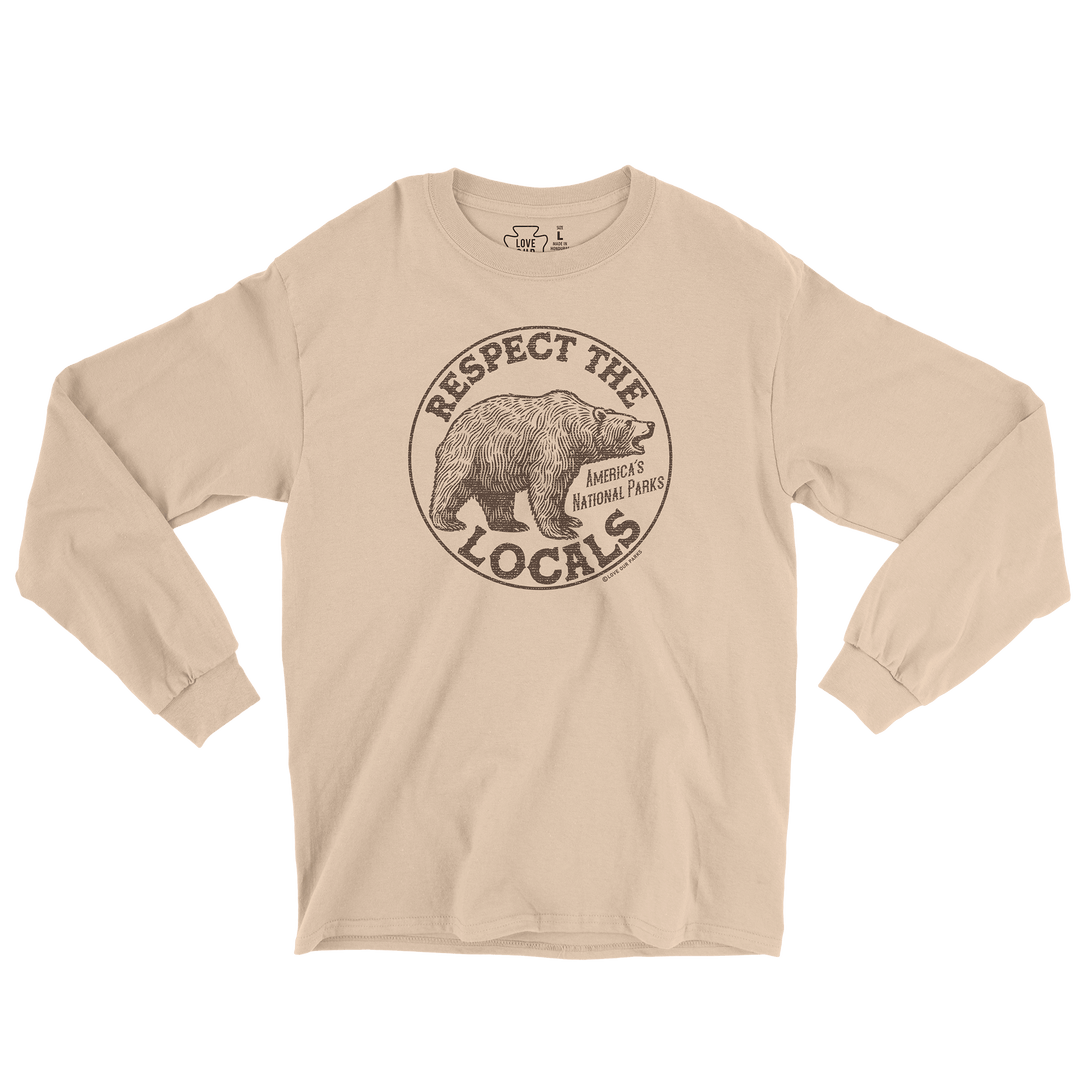 Respect The Locals Grizzly Long Sleeve Tee