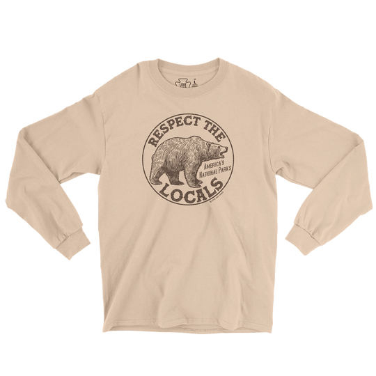 Respect The Locals Grizzly Long Sleeve Tee