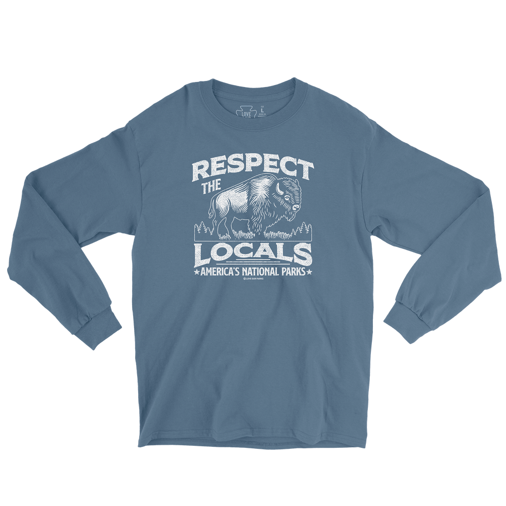 Respect The Locals Bison Long Sleeve Tee