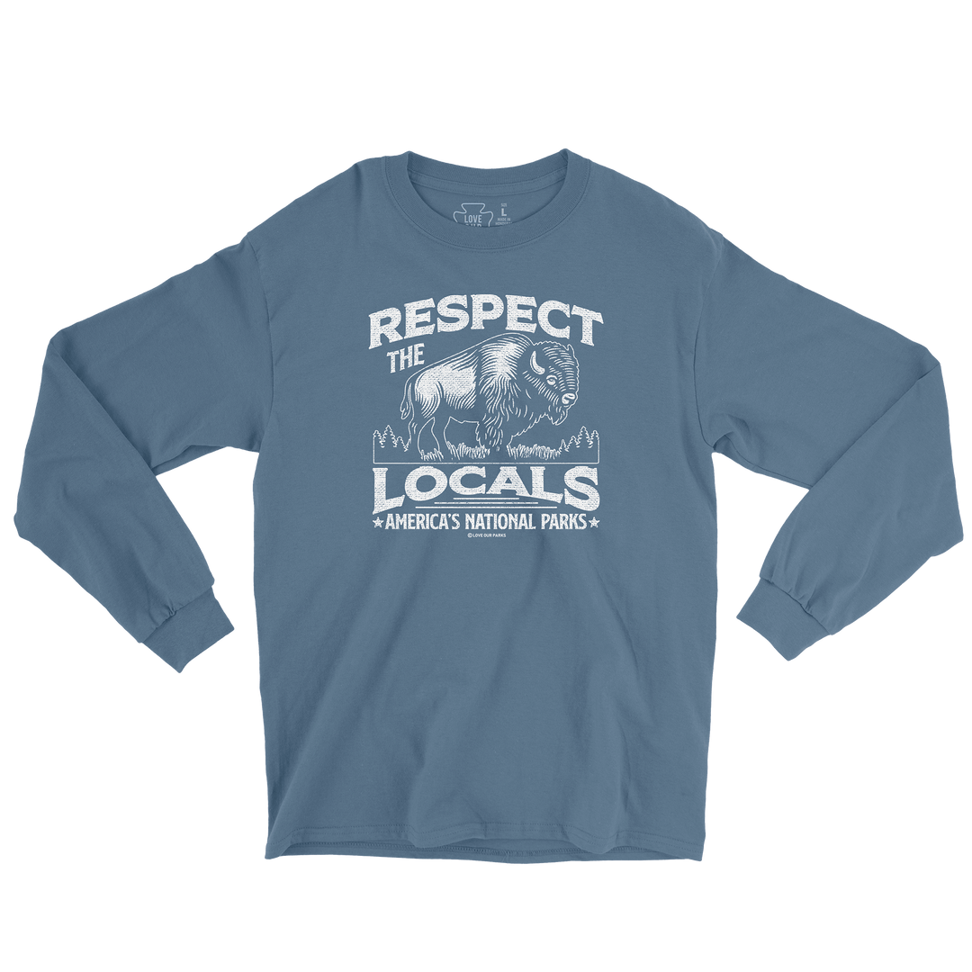 Respect The Locals Bison Long Sleeve Tee