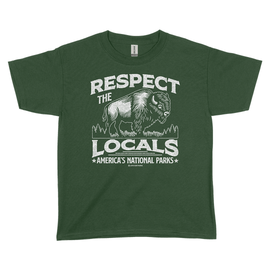 Respect The Locals Bison Youth Tee