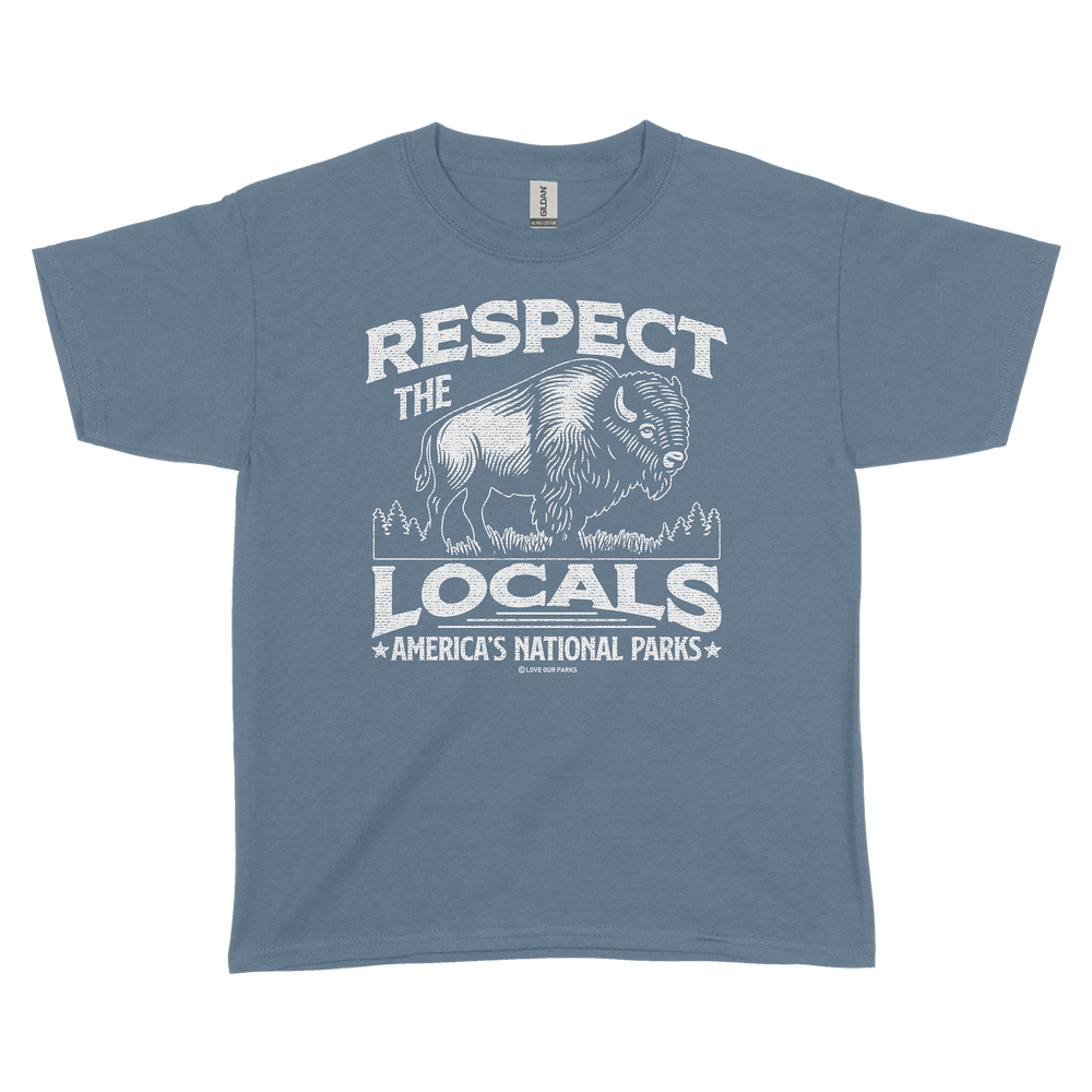 Respect The Locals Bison Youth Tee
