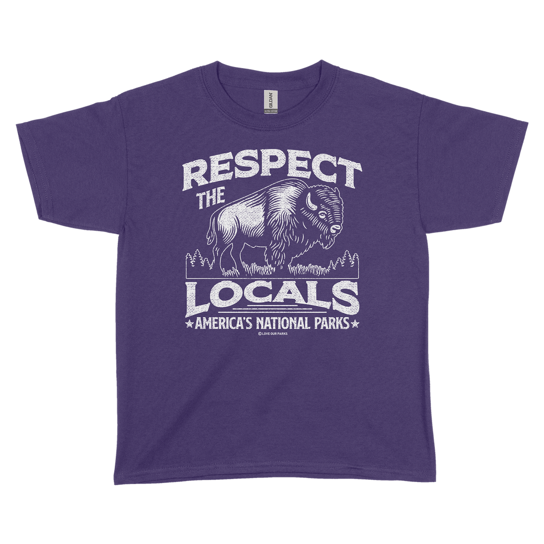 Respect The Locals Bison Youth Tee