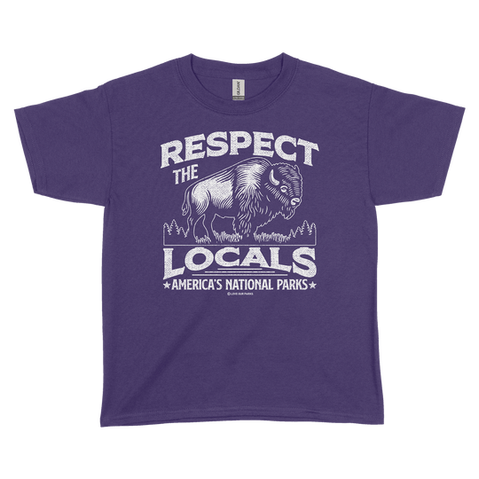 Respect The Locals Bison Youth Tee