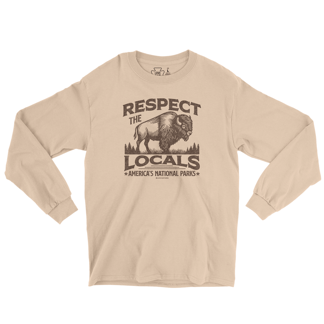 Respect The Locals Bison Long Sleeve Tee