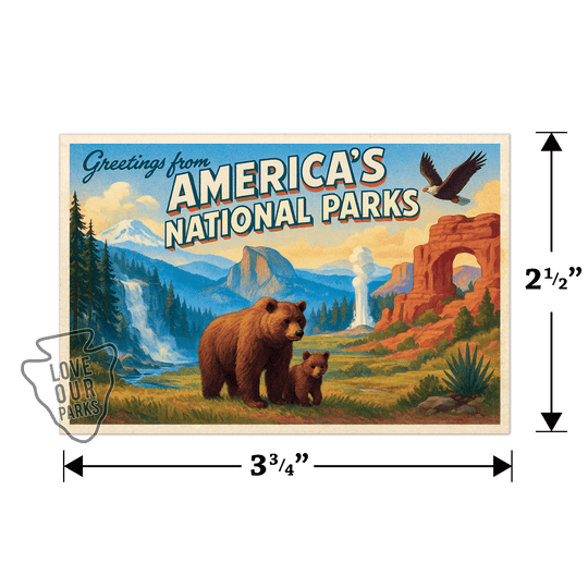 America's National Parks Postcard Magnet