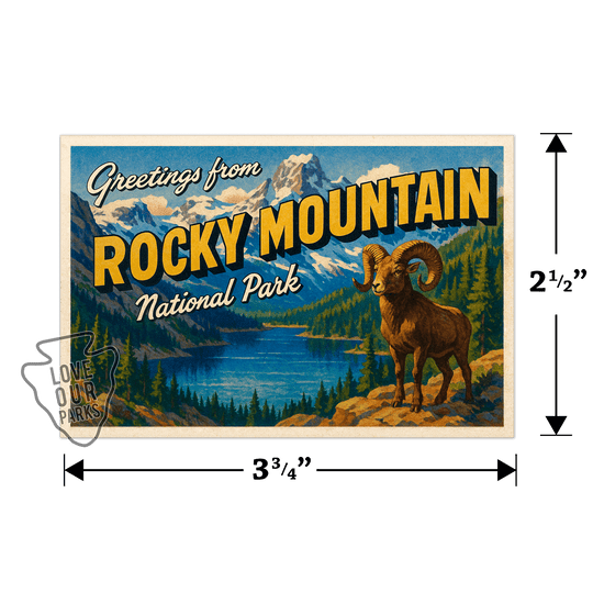 Rocky Mountain National Park Postcard Magnet