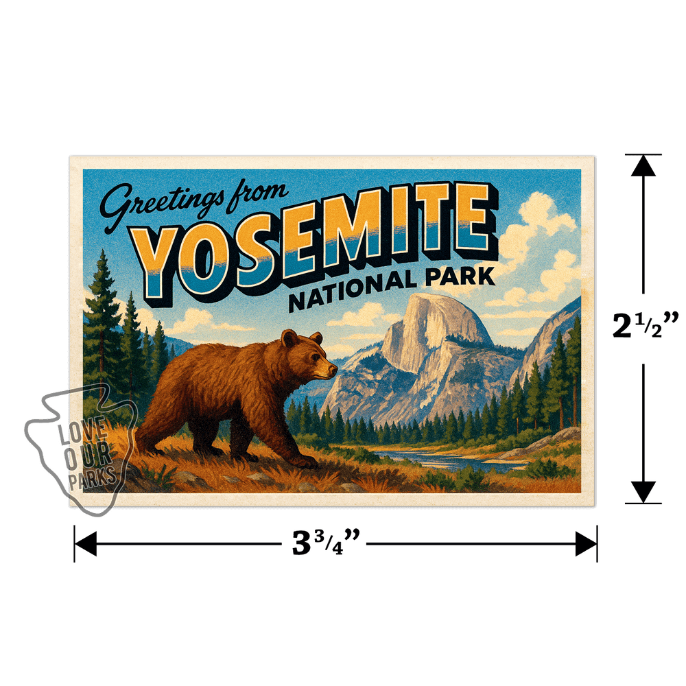 Yosemite National Park Postcard Magnet