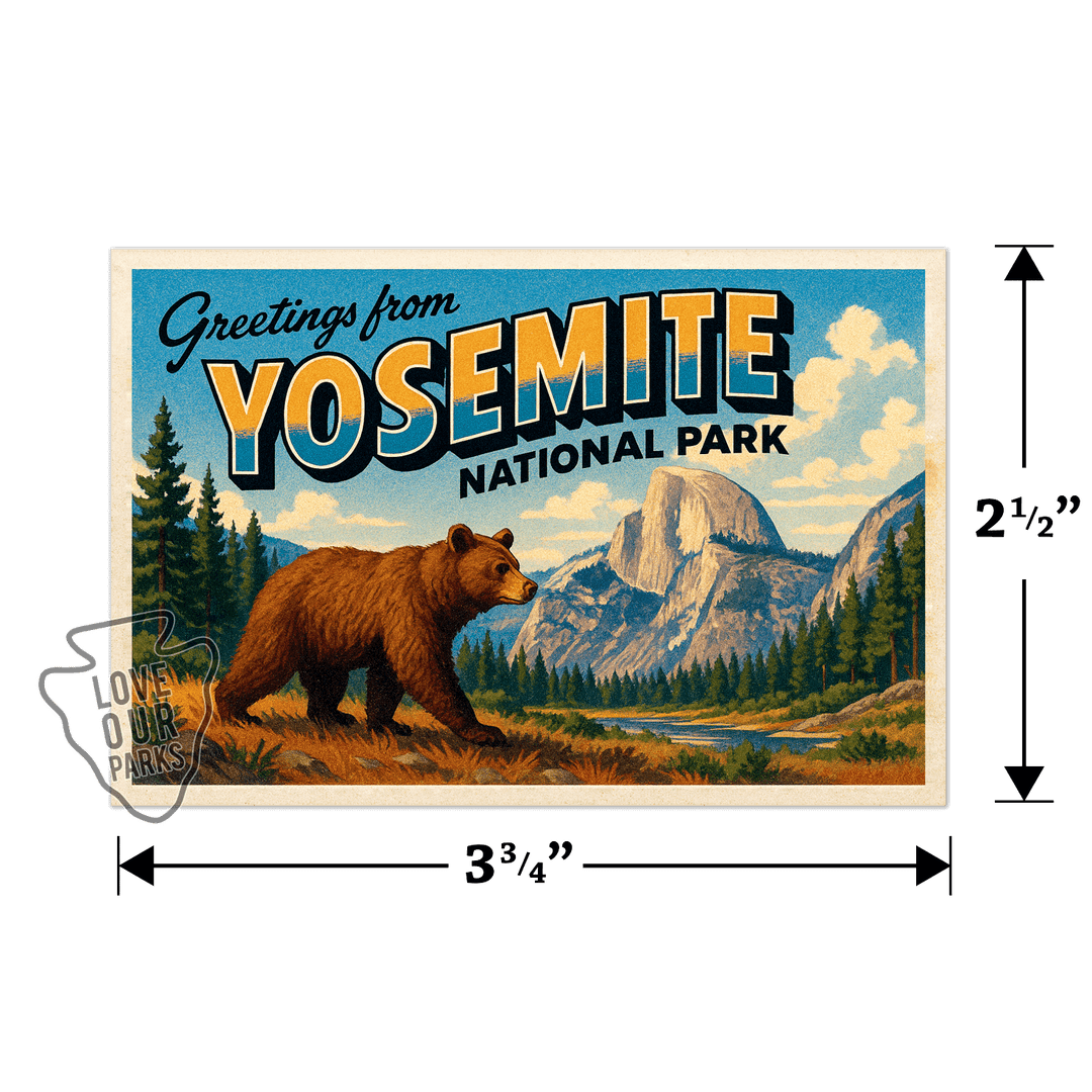 Yosemite National Park Postcard Magnet