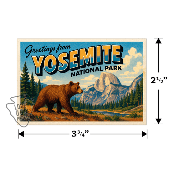 Yosemite National Park Postcard Magnet