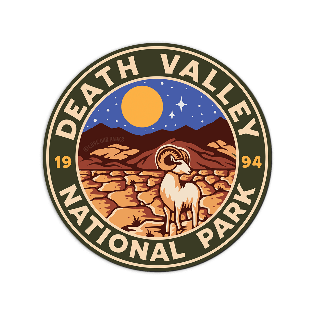 Death Valley National Park Retro Sticker