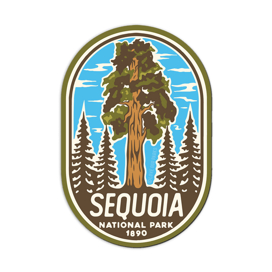 Sequoia National Park Retro Sticker